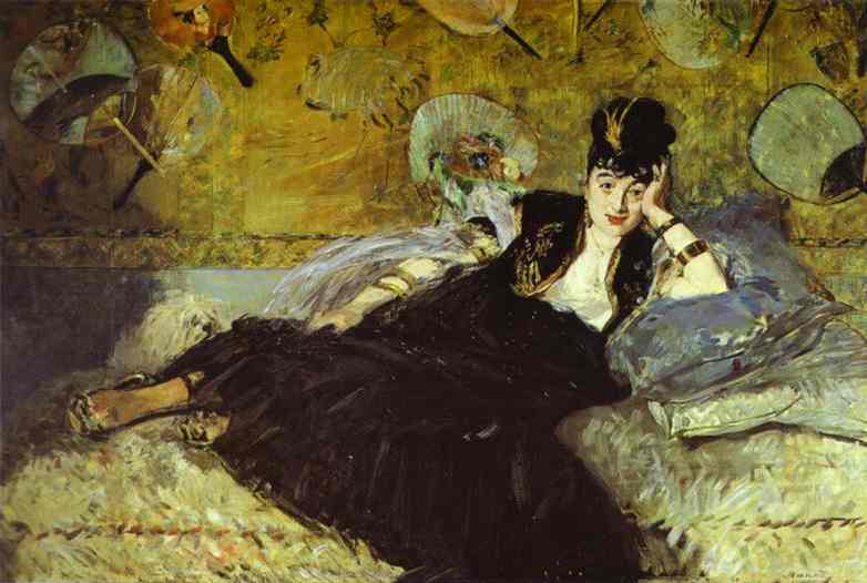 Mujer Con Ventiladores (nina De Callias) — Édouard Manet