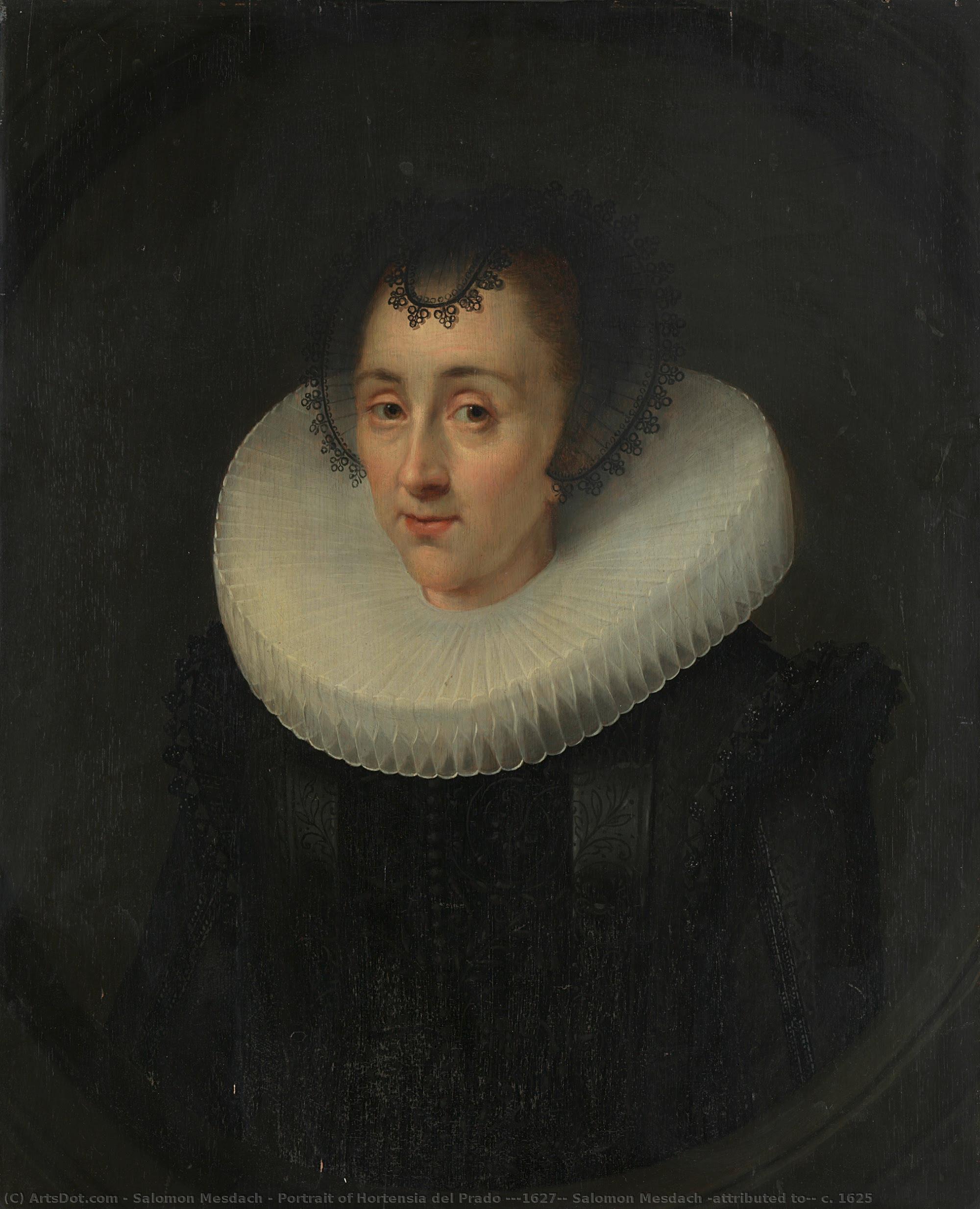 Portrait Of Hortensia Del Prado (?-1627), Salomon Mesdach (attributed To), C. 1625 — Salomon Mesdach (attributed To)