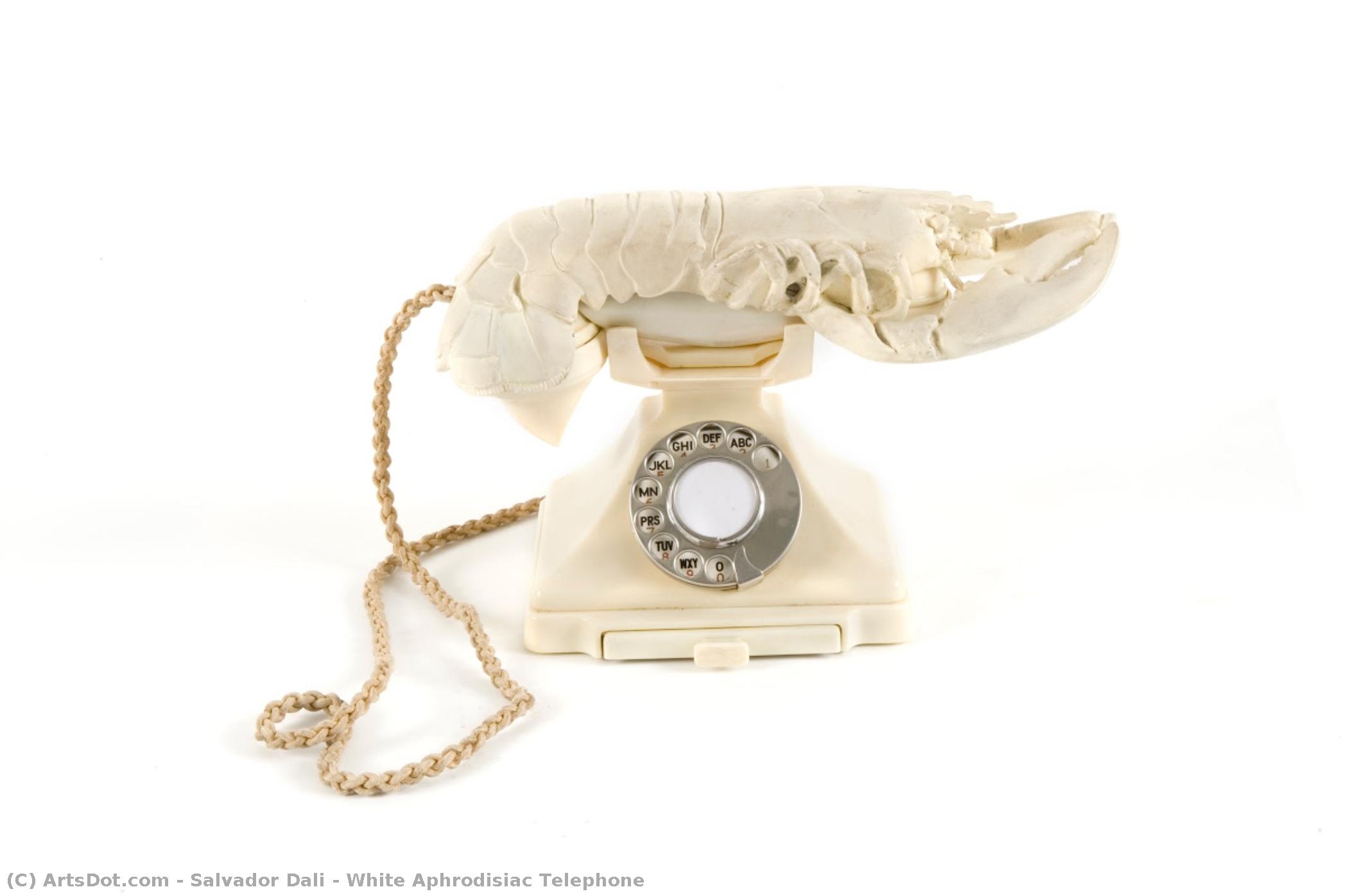 White Aphrodisiac Telephone — Salvador Dalí