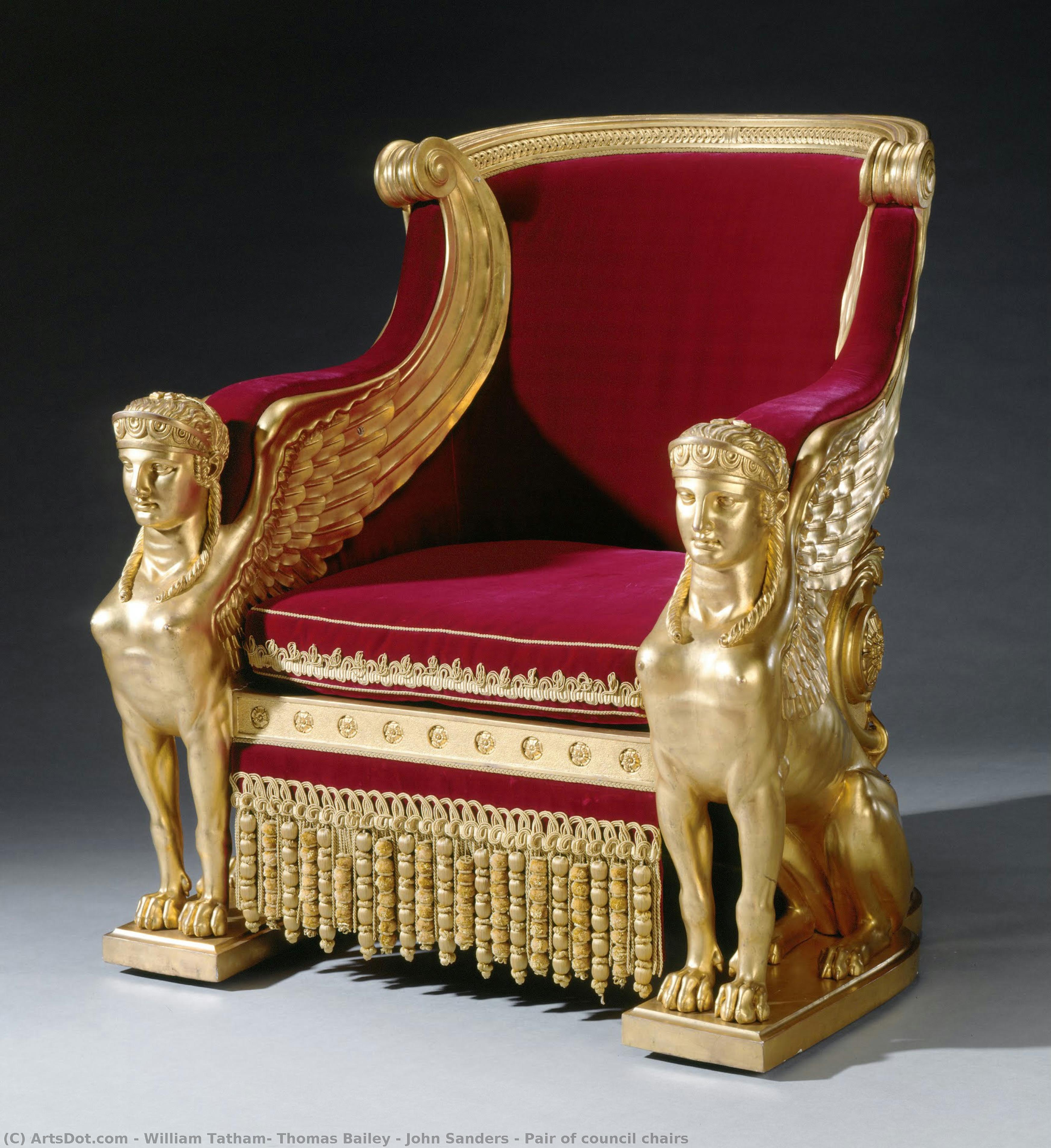 Pair Of Council Chairs — William Tatham, Thomas Bailey & John Sanders