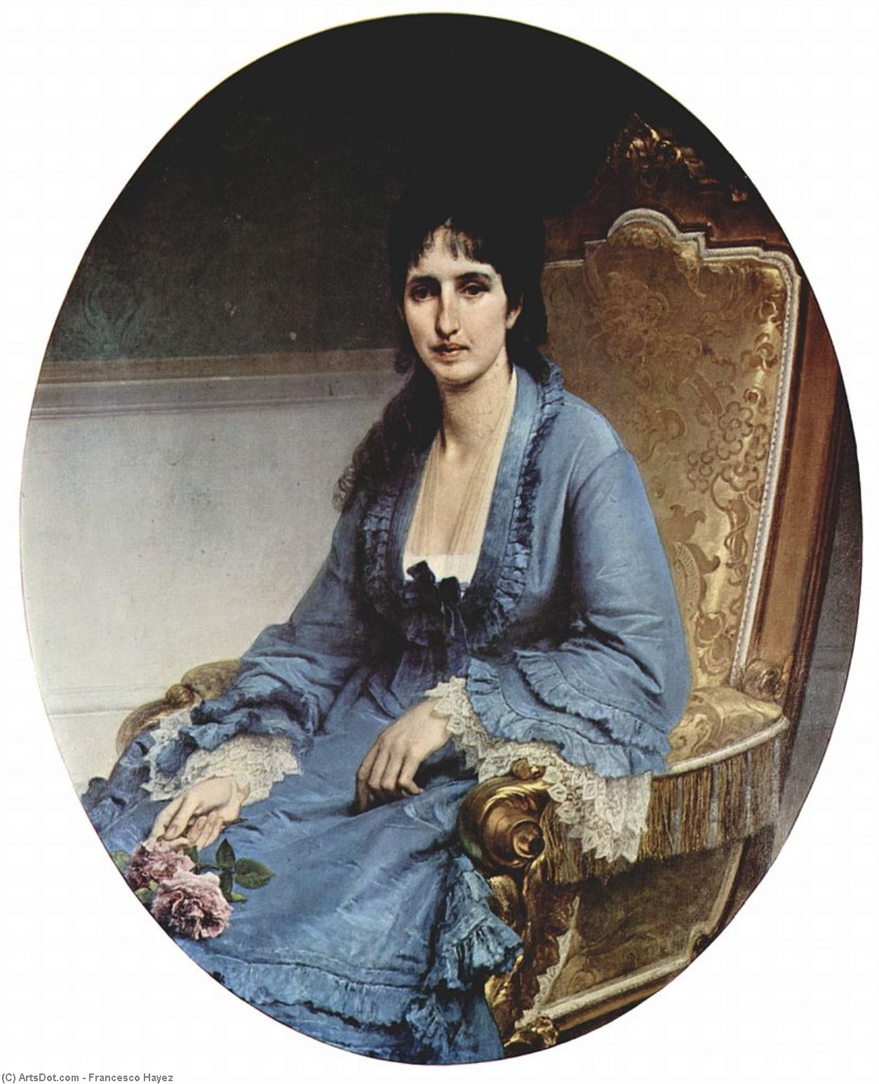 Portrait Of Antoniet Negroni Prati Morosini — Francesco Hayez