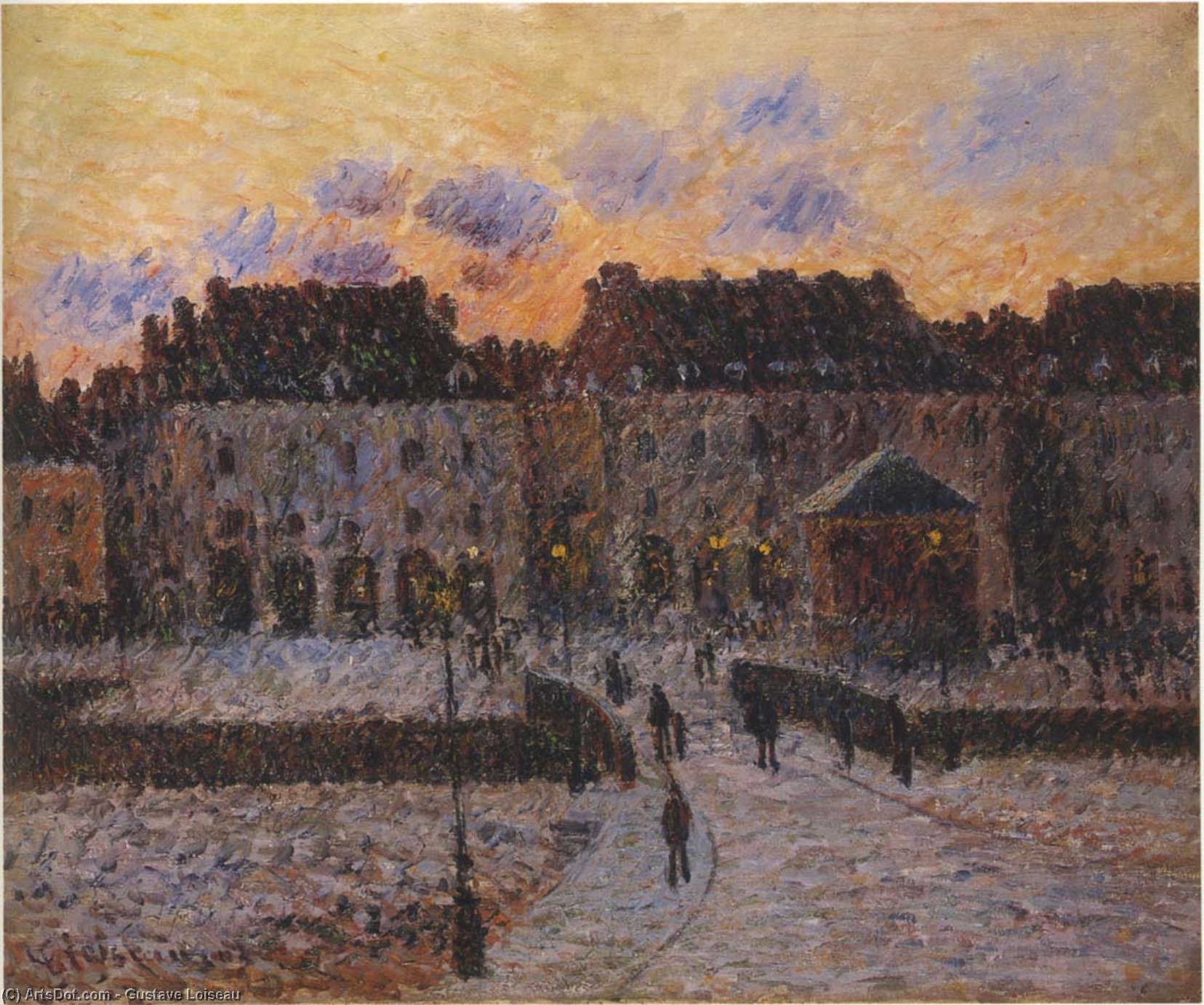 Fish Market At The Port Of Dieppe — Gustave Loiseau