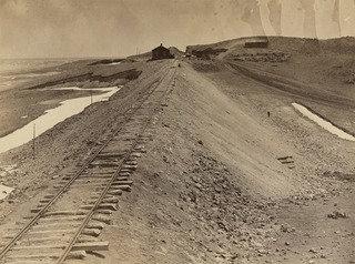 Granite Canyon Embankment In Foreground — Andrew Joseph Russell