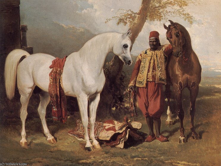 The Mounts Of Abd El Kader — Alfred De Dreux