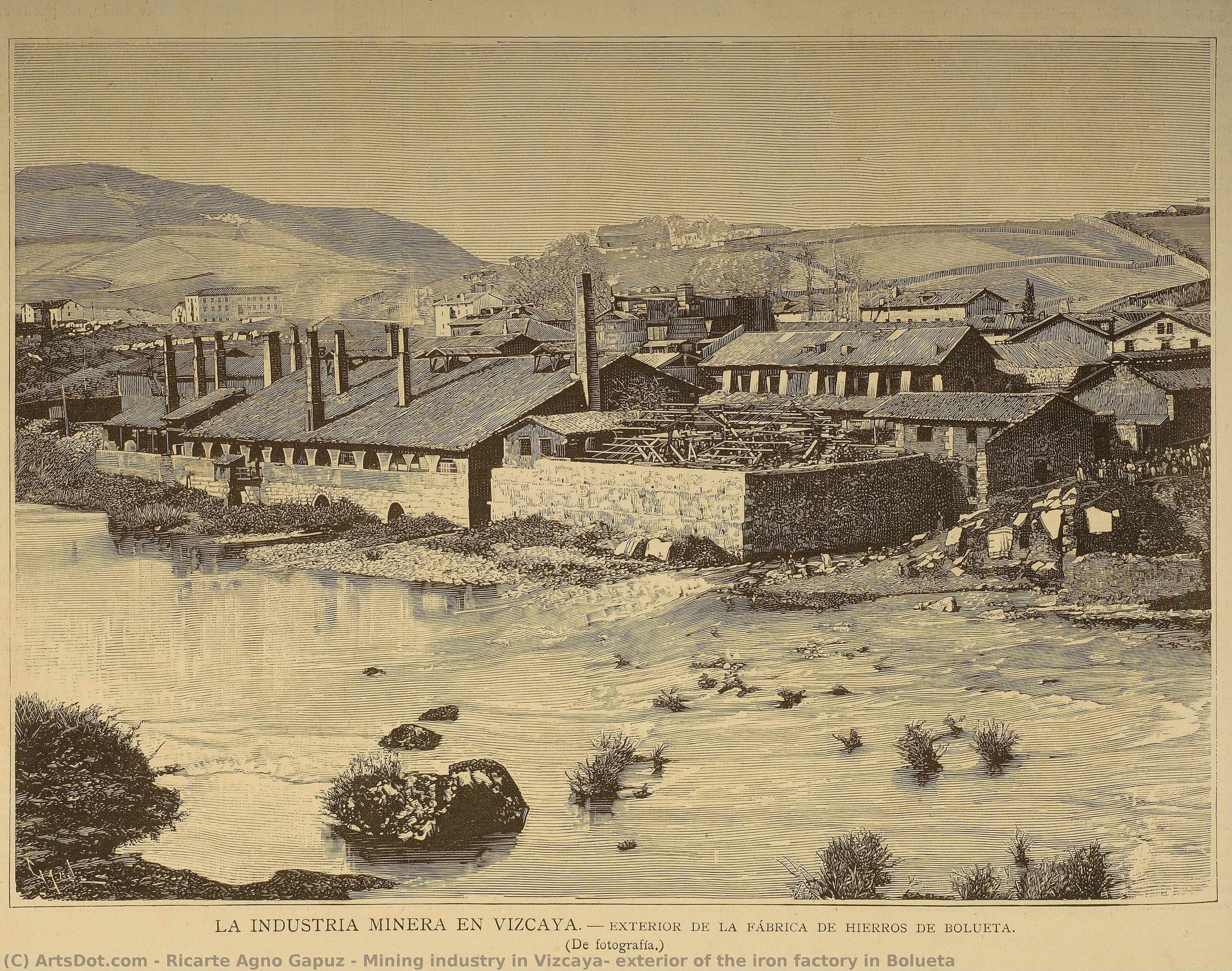 Mining Industry In Vizcaya: Exterior Of The Iron Factory In Bolueta — Ricarte Agno Gapuz