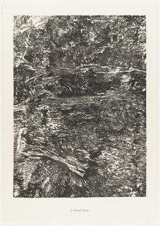 Water Work (travail D'eau) From The Portfolio Waters, Stones, Sand (eaux, Pierres, Sable) From Phenomena (les Phénomènes) — Jean Philippe Arthur Dubuffet