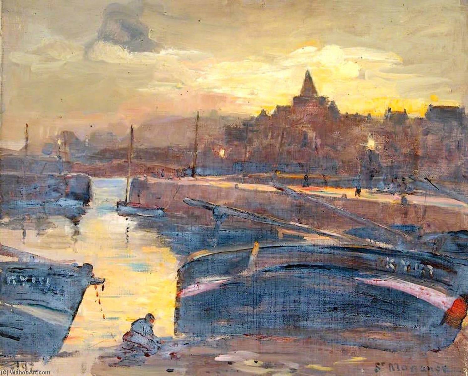 Harbour, Evening — William Henry Charlton