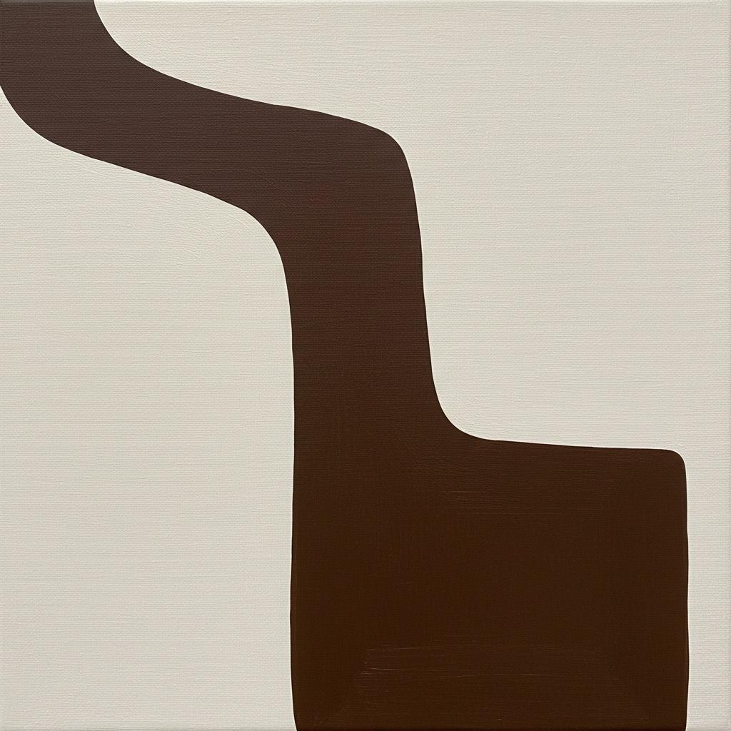 Eternal Flow Of Umber: A Monumental Study In Serene Organic Symmetry — Laurent Fabre