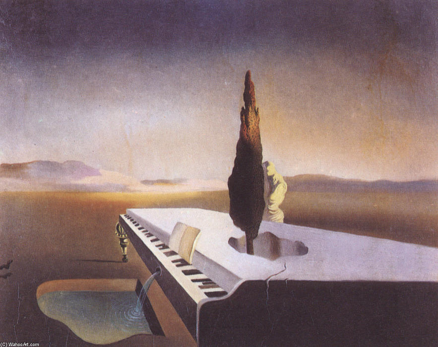 Neherschöpfer Brunnen Aus Einem Grand Piano — Salvador Dalí