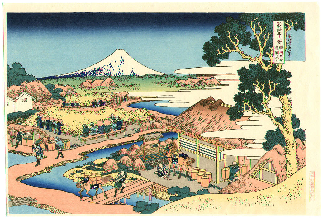 Tea Garden - Fugaku Sanju-rokkei — Katsushika Hokusai