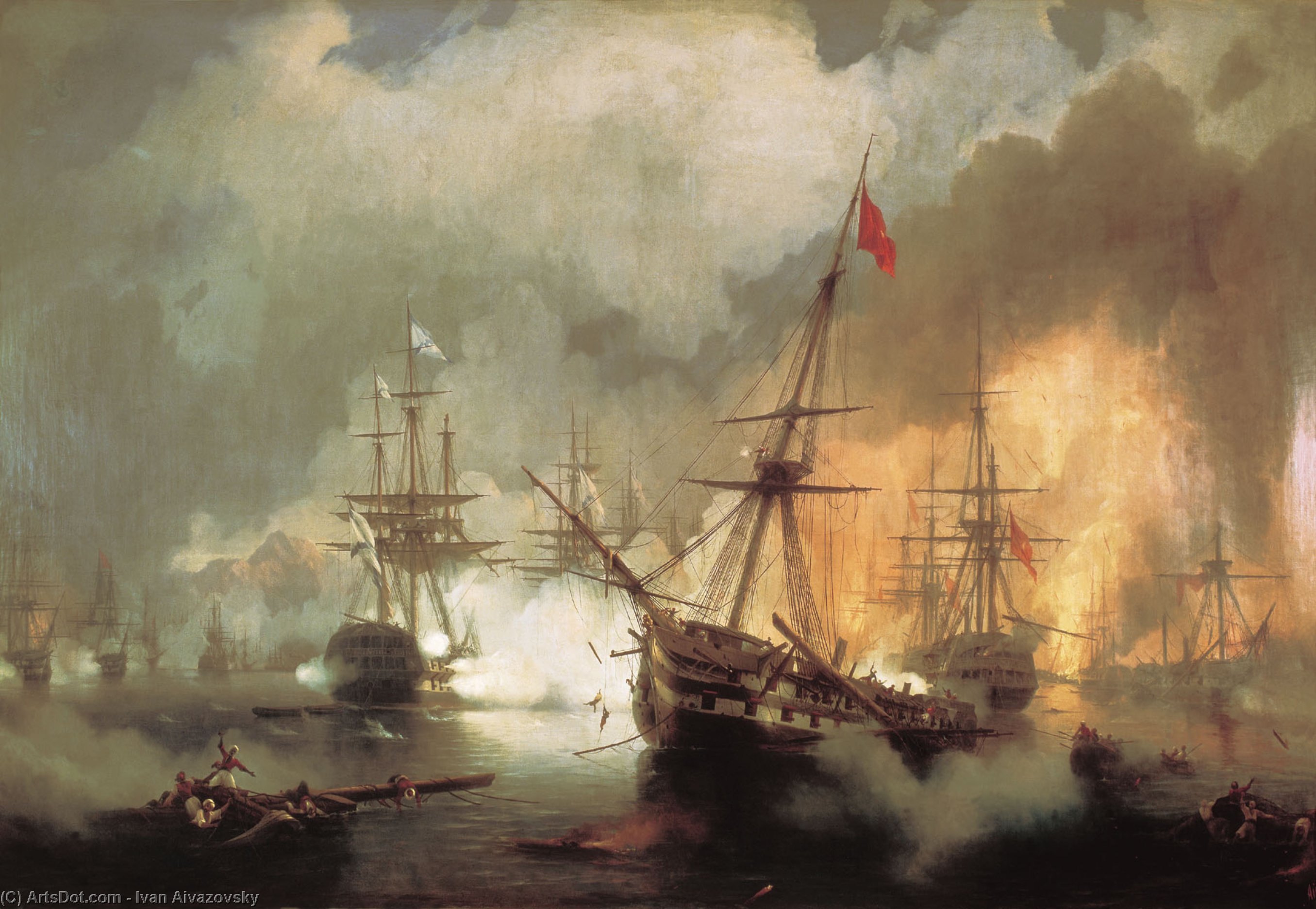 The Battle Of Navarino — Иван Константинович Айвазовский