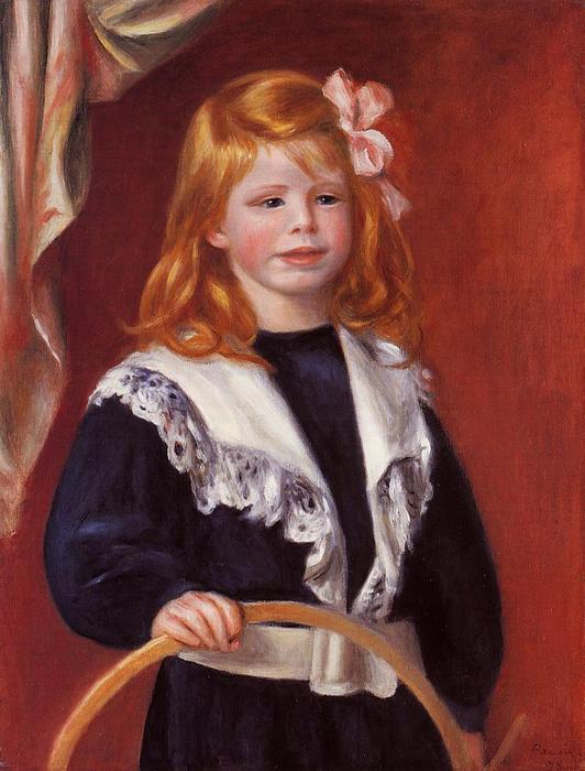 Porträt Von Jean Renoir (auch Bekannt Als Kind Mit Einem Ring) — Pierre-auguste Renoir