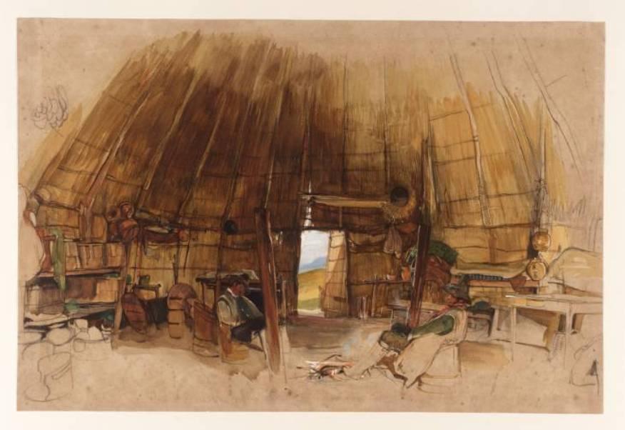 Interior Of A Hut In Italy — John Frederick Lewis