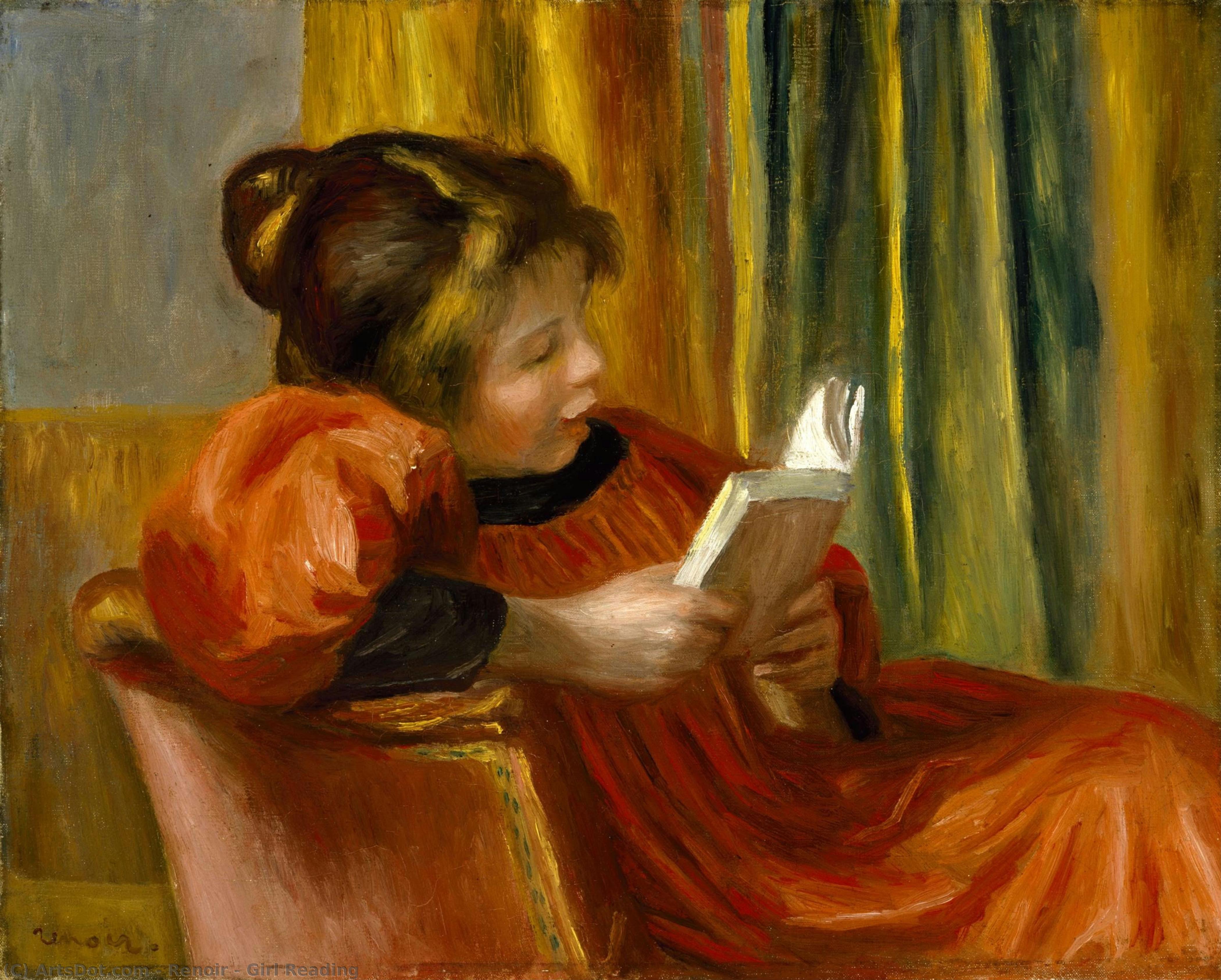 Niña Leyendo — Pierre-auguste Renoir