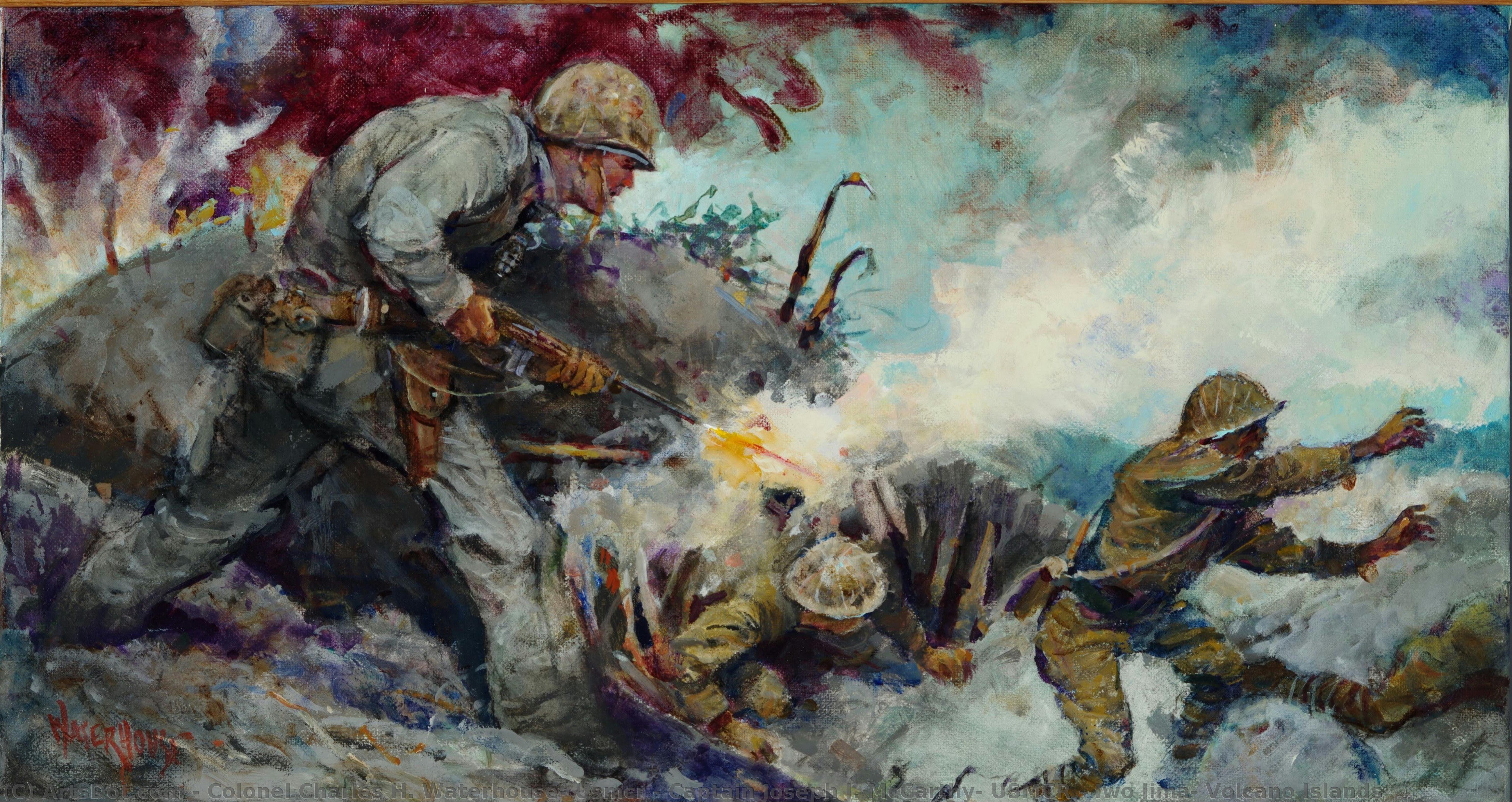 Captain Joseph J. Mccarthy, Usmcr - Iwo Jima, Volcano Islands — Oberst Charles H. Waterhouse, Usmcr