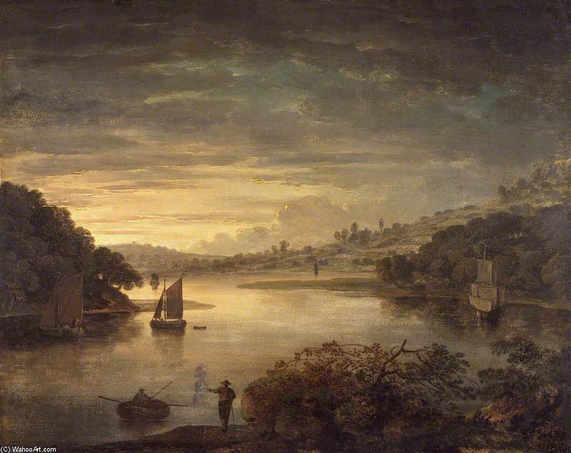 A View On The River Neath In Glamorganshire — Anthony Devis