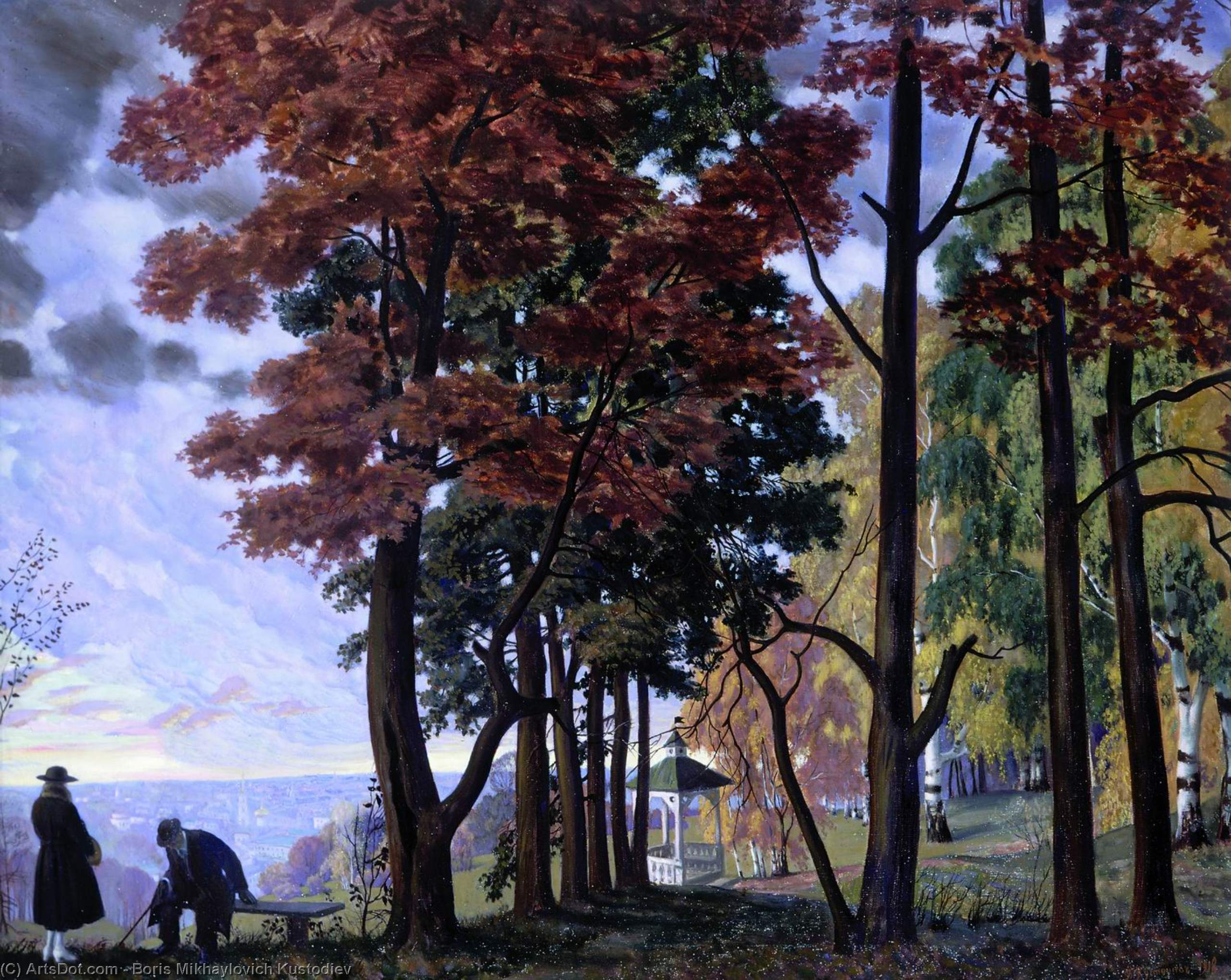 Autumn — Boris Mikhailovich Kustodiev