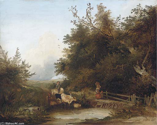 Going To Market, View Near West Broughton — Edward Charles Williams