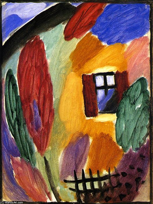 Variation With House And Garden Fence — Alexej Von Jawlensky