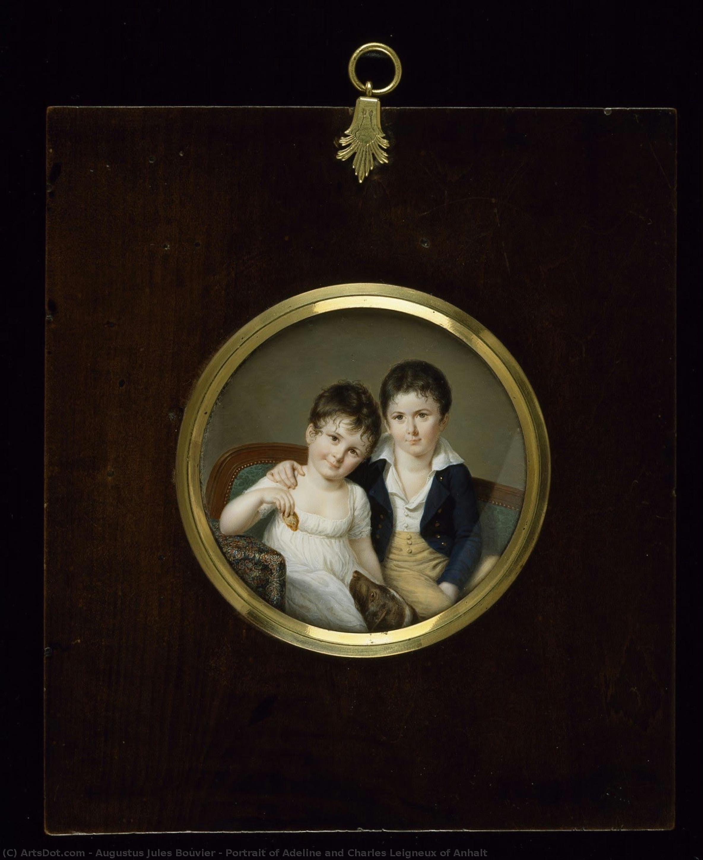 Portrait Of Adeline And Charles Leigneux Of Anhalt — Augustus Jules Bouvier