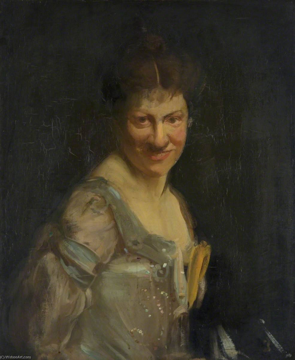 Portrait Of A Lady In A Blue Gown — James Torrance