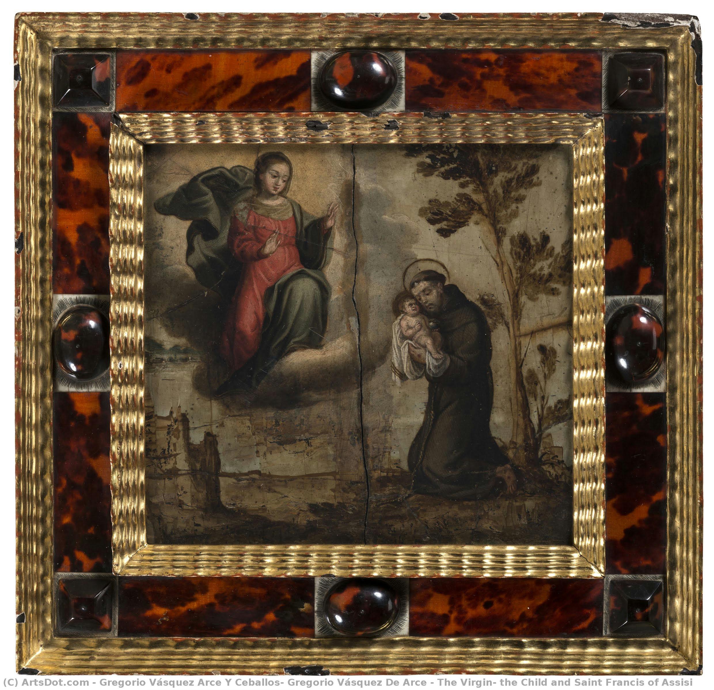 The Virgin, The Child And Saint Francis Of Assisi — Gregorio Vásquez Arce Y Ceballos, Gregorio Vásquez De Arce