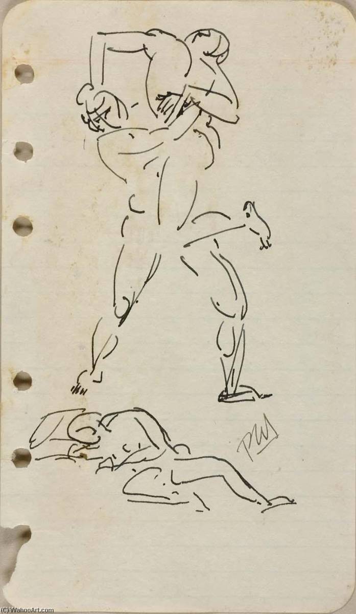 (sketch Of Wrestlers) — Paul Manship