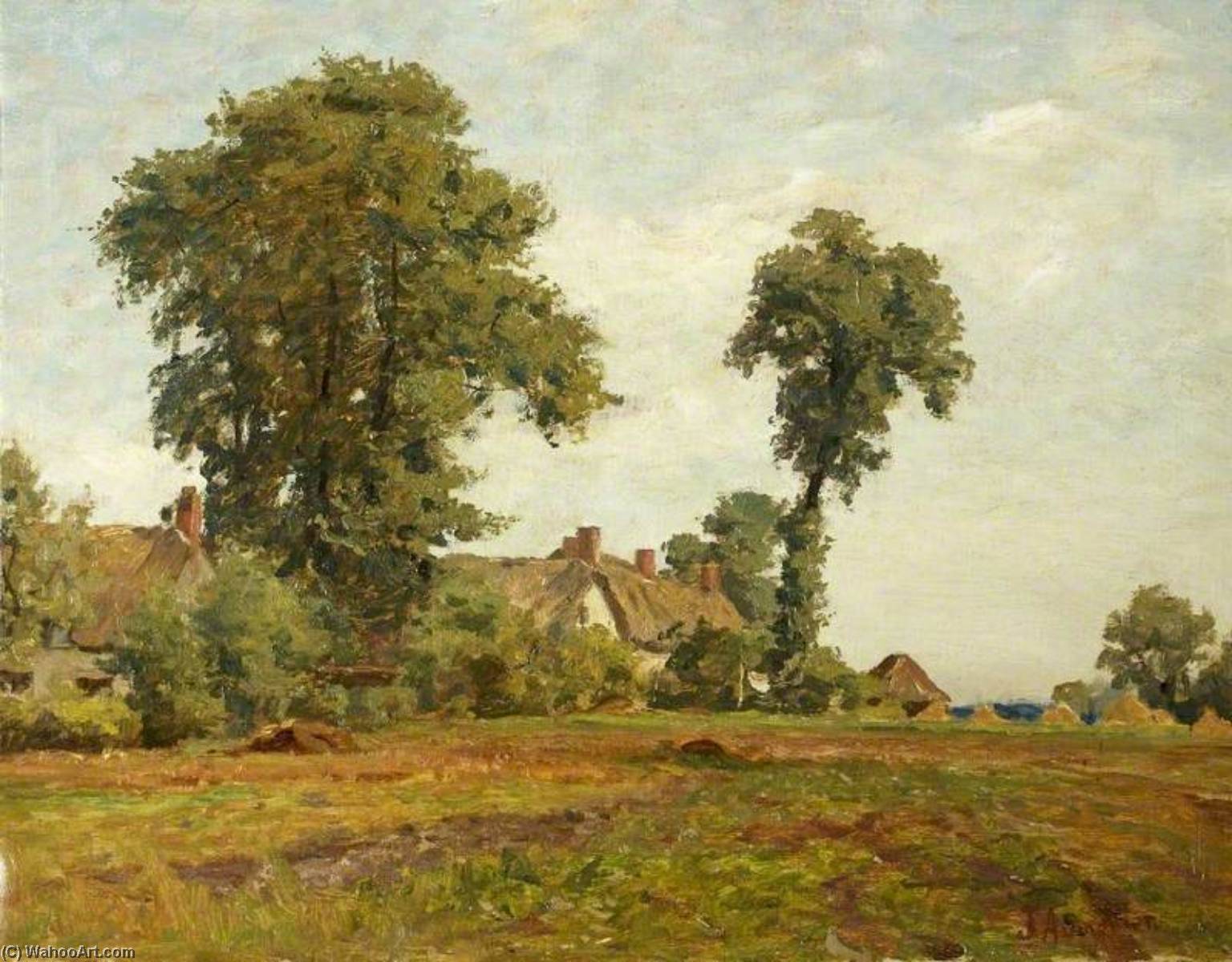 Pastoral Scene, The Homestead — James Aumonier