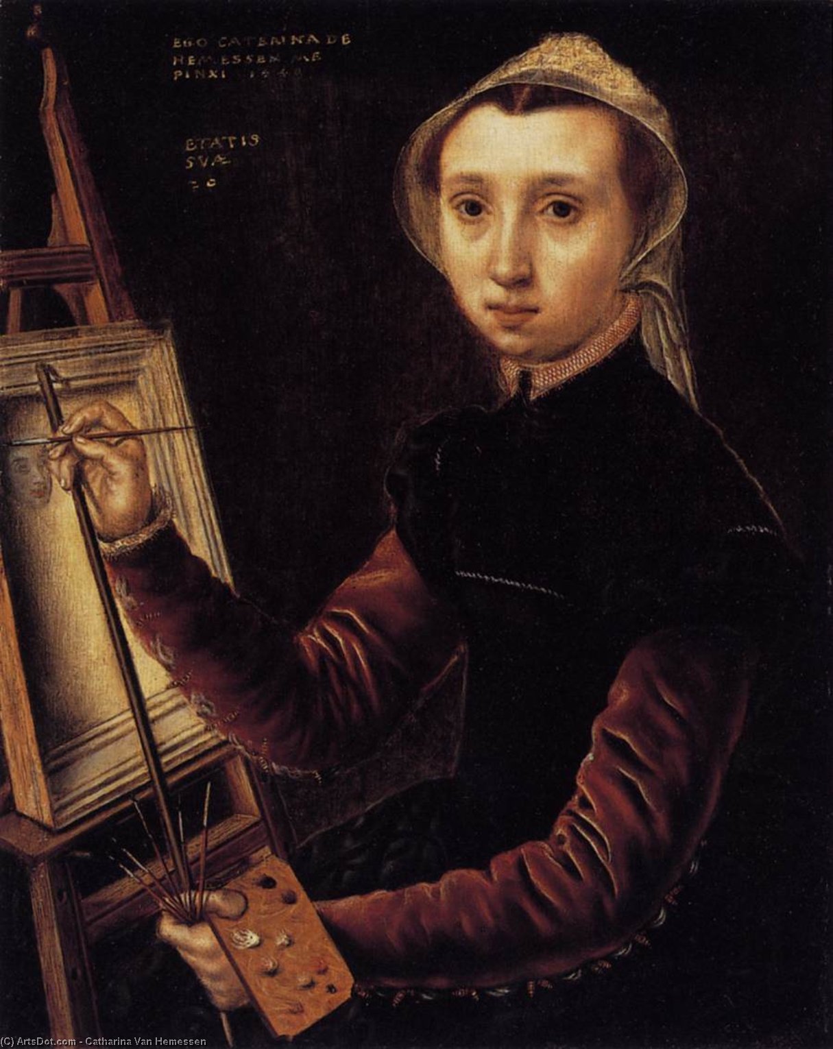 Self-portrait — Catharina Van Hemessen