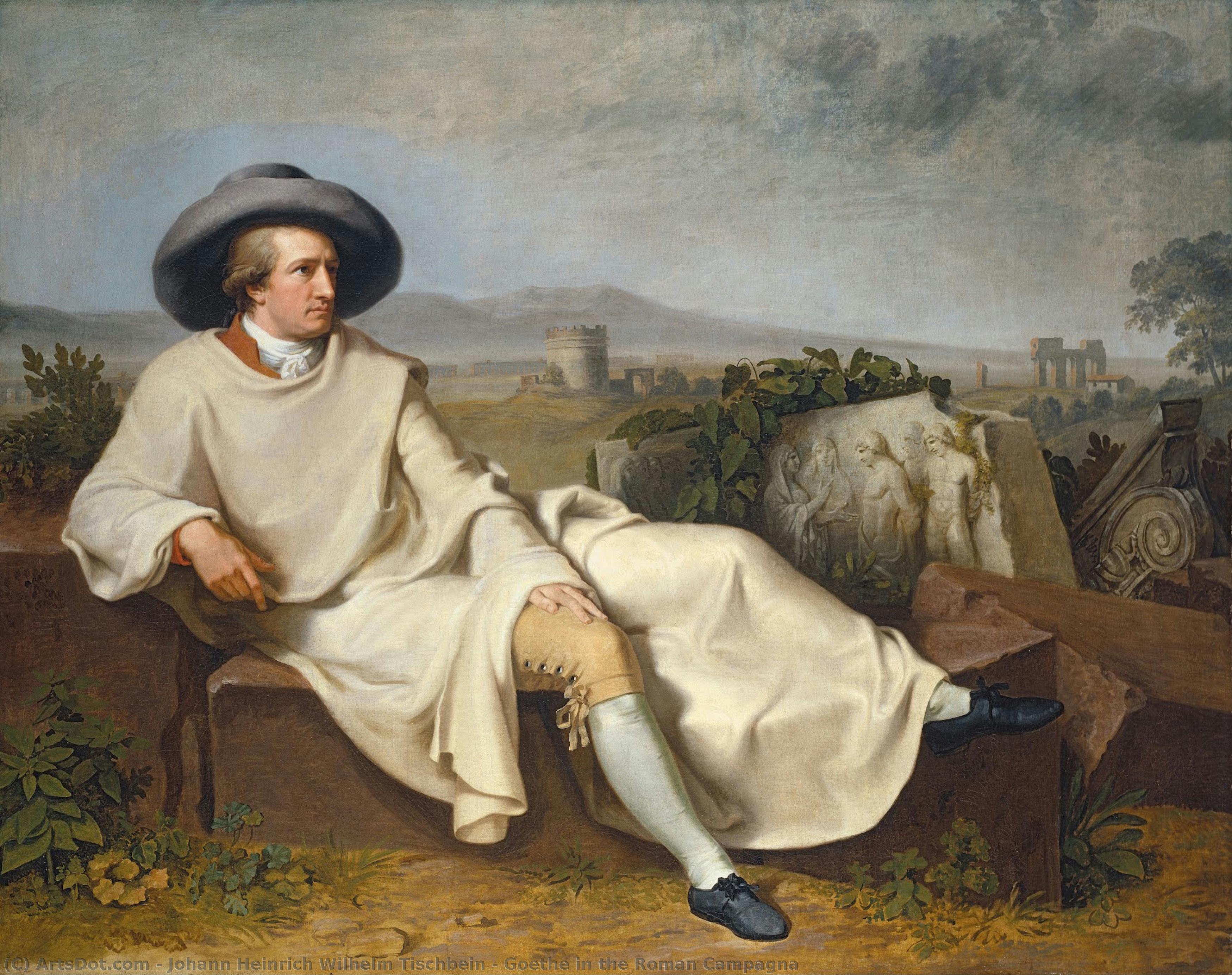 Goethe In The Roman Campagna — Johann Heinrich Wilhelm Tischbein