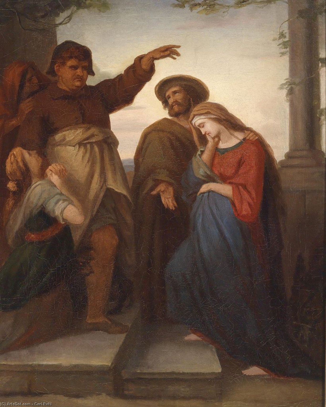 Josef Und Maria Auf Herbergsuche — Carl Rahl