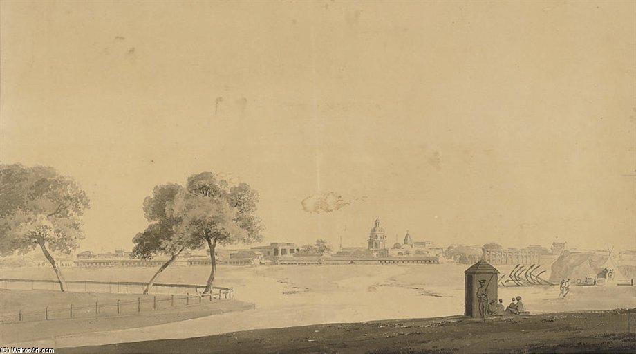 Part Of The Black Town, Madras — Thomas And William Daniell