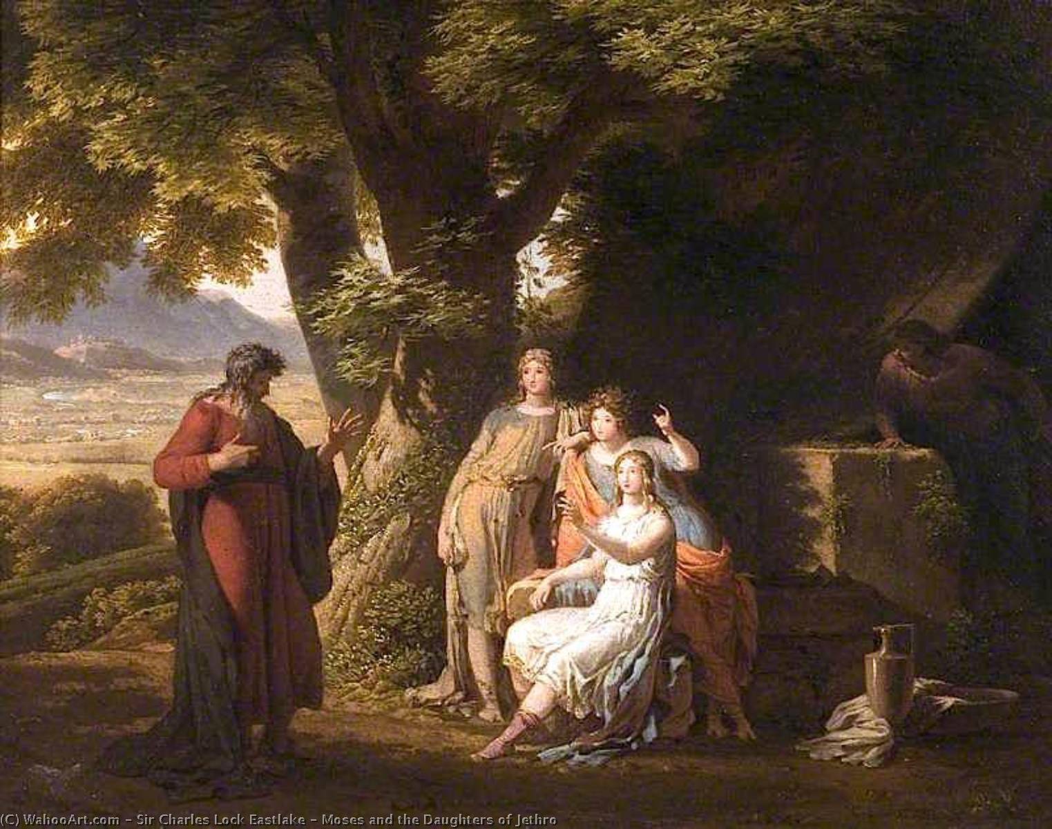 Moses And The Daughters Of Jethro — Sir Charles Lock Eastlake