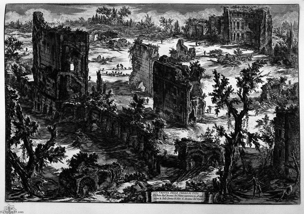 View Of The Baths Of Titus — Giovanni Battista Piranesi