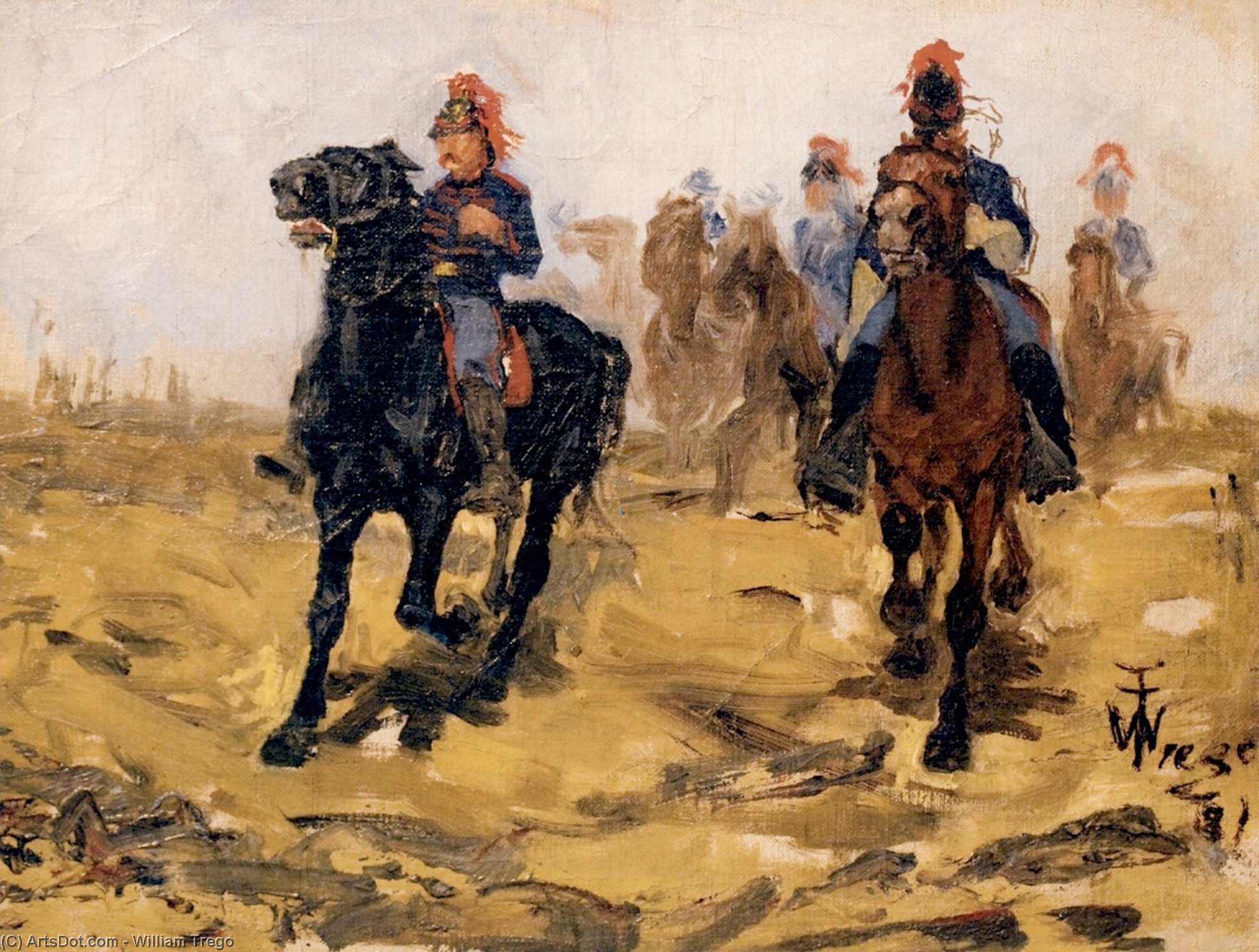 French Cavalry Officers — Vilijam Trego