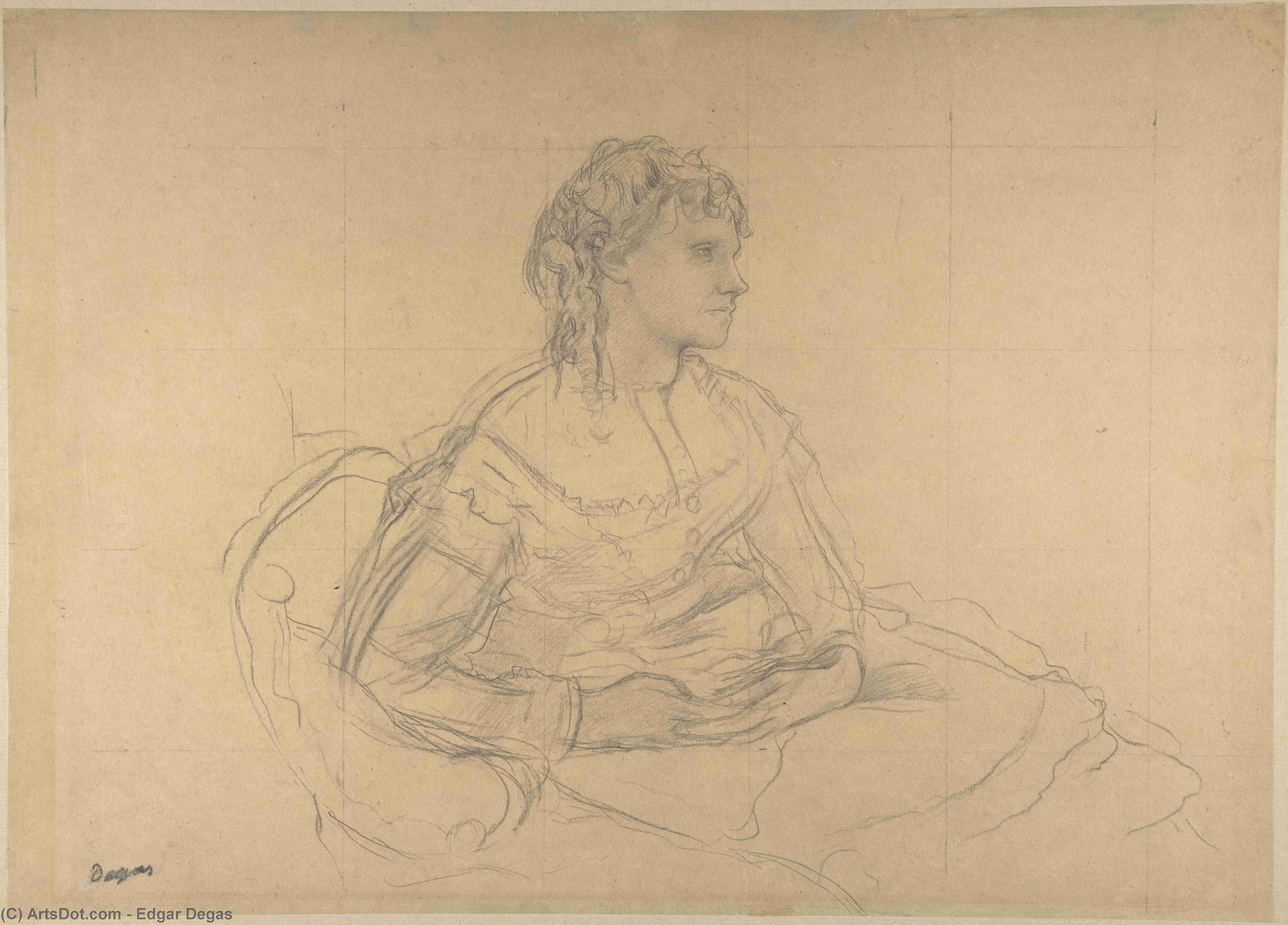 Study For Mme Théodore Gobillard (née Yves Morisot) — Edgar Degas
