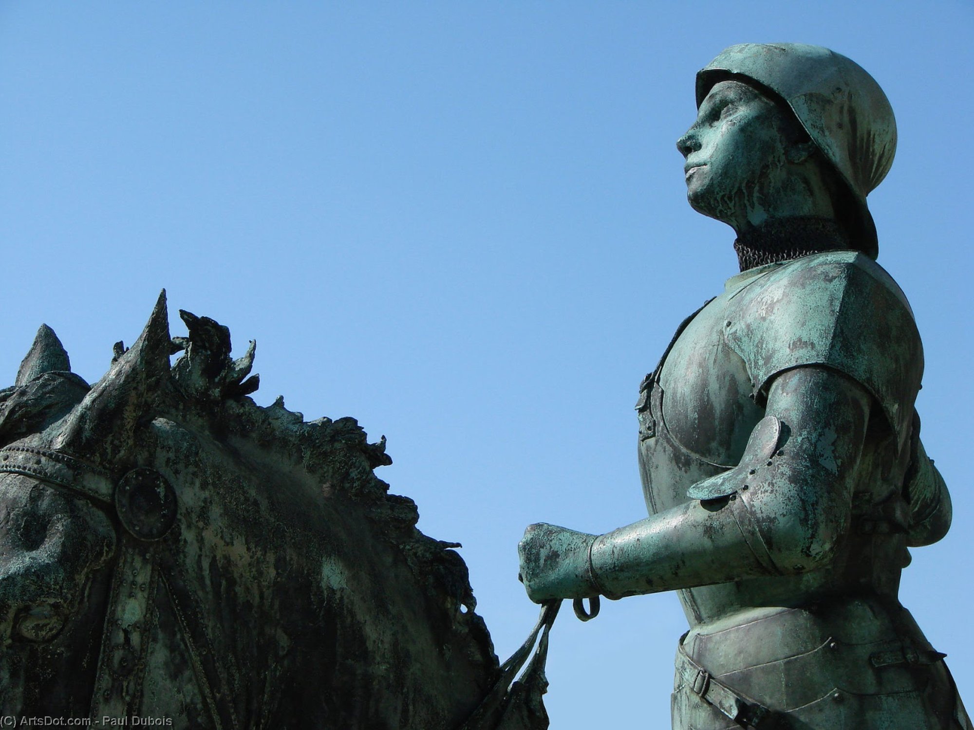Statue De Jeanne D'arc,déposée Au Palais Du Tau Pendant Les Travaux Du Parvis De La Cathédrale De Reims. — Paul Dubois