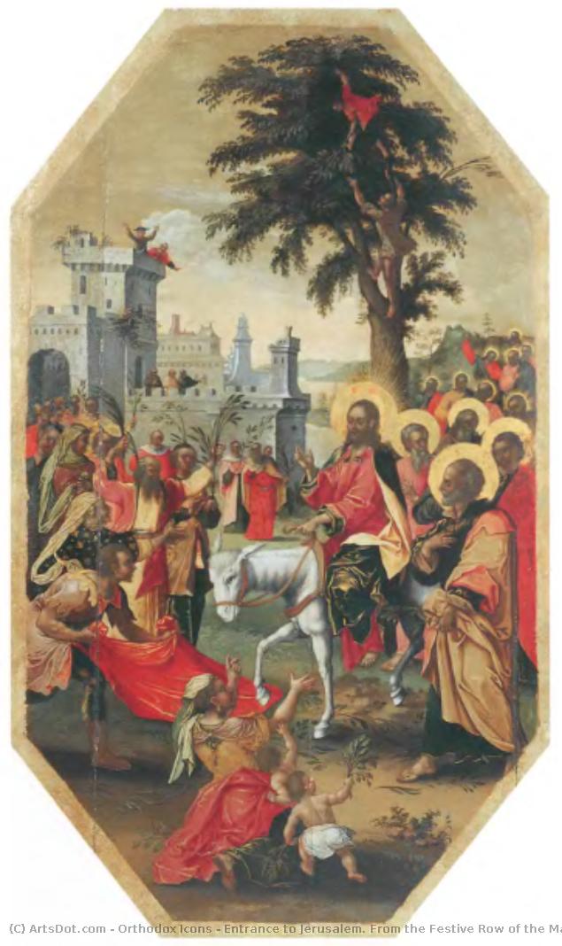 Entrance To Jerusalem. From The Festive Row Of The Main Iconostasis Of The Assumption Cathedral Of The Kyiv-pechersk Lavra — Orthodox Icons
