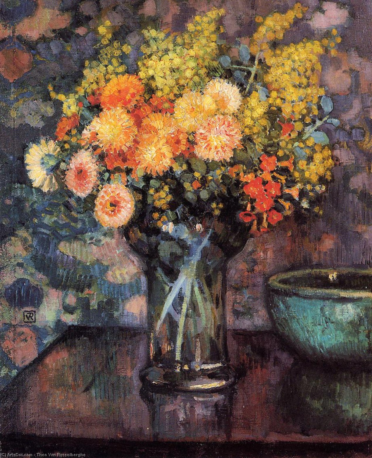 Vase Of Flowers — Theo Van Rysselberghe