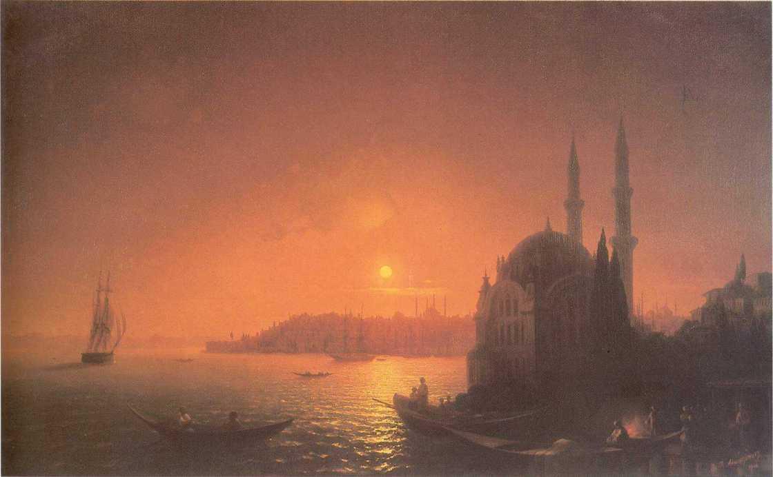 View Of Constantinople By Moonlight. — Iván Aivazovski
