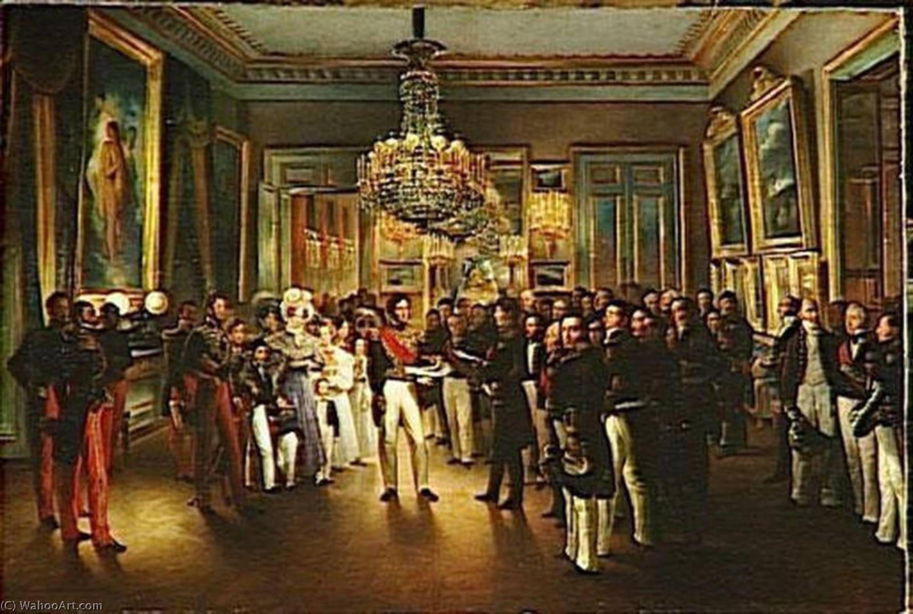 Le Duc D'orleans Recoit Au Palais Royal La Chambre Des Pairs.7 Aout 1830 — François Joseph Heim
