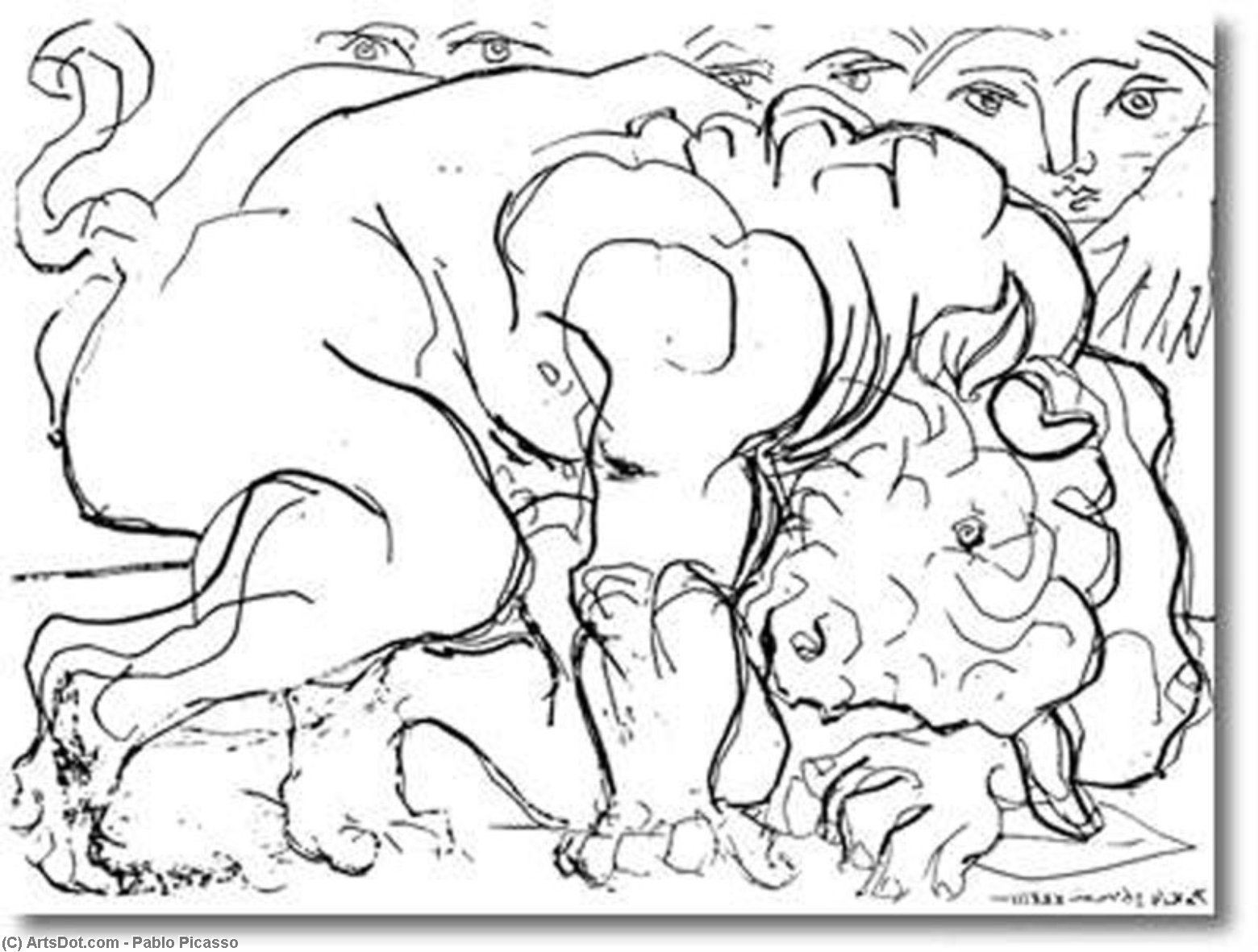 Minotaur Is Wounded — Пабло Пикассо