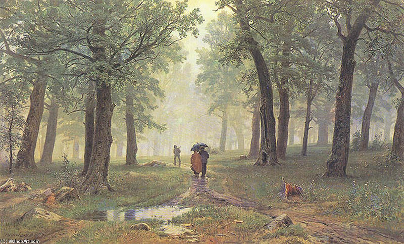 Rain In The Oak Grove — Иван Шишкин