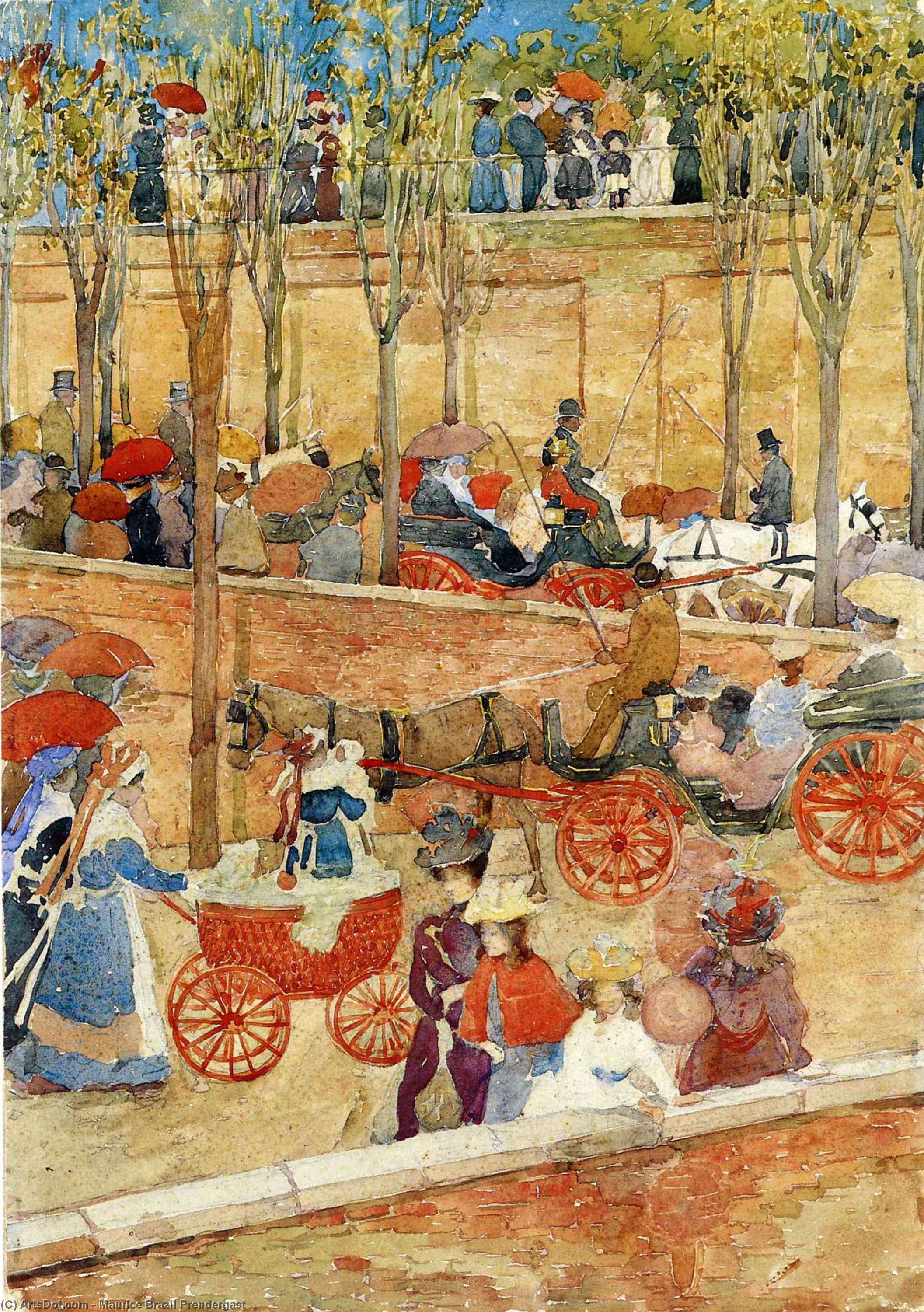 Afternoon, Pincian Hill — Maurice Brazil Prendergast