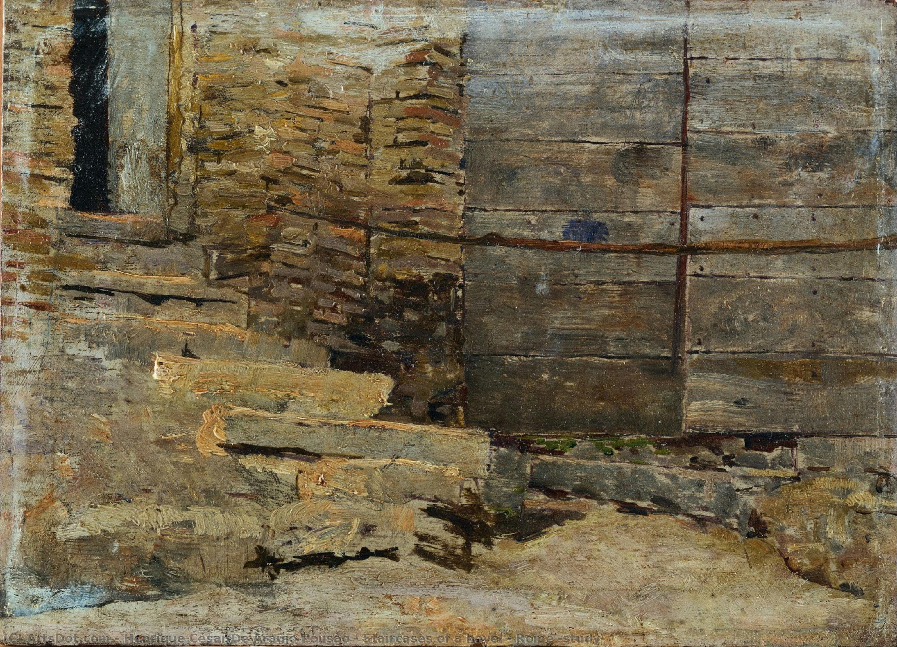 Staircases Of A Hovel – Rome (study) — Enrik Sezar De Araujo Puzao