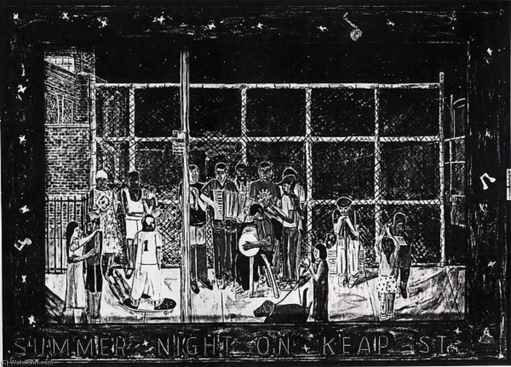 Summer Night On Keap Street — Willie Birch