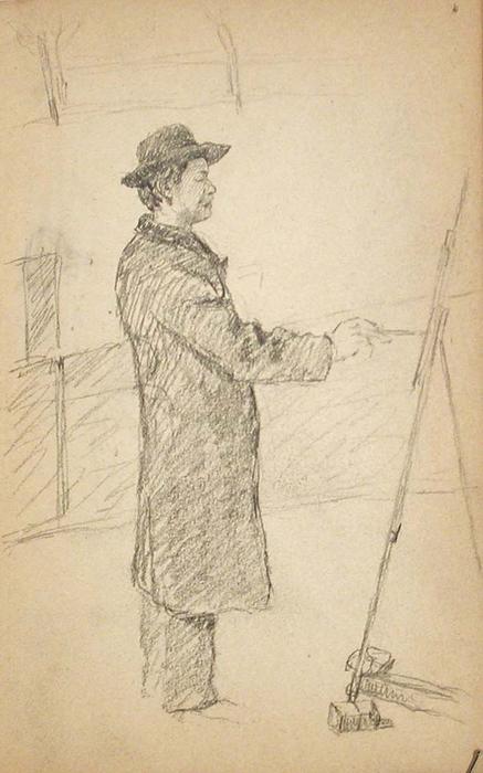 Artist At Easel 1 — John Ottis Adams