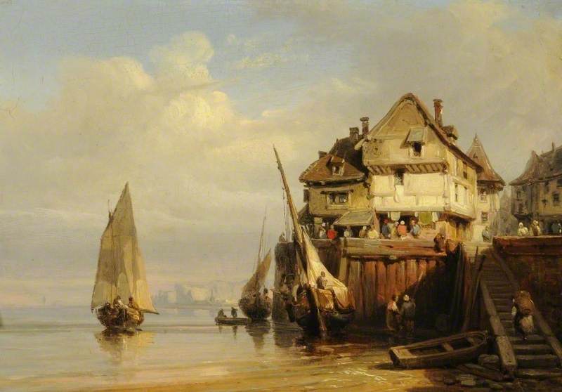 Old Cherbourg, France — Richard Parkes Bonington