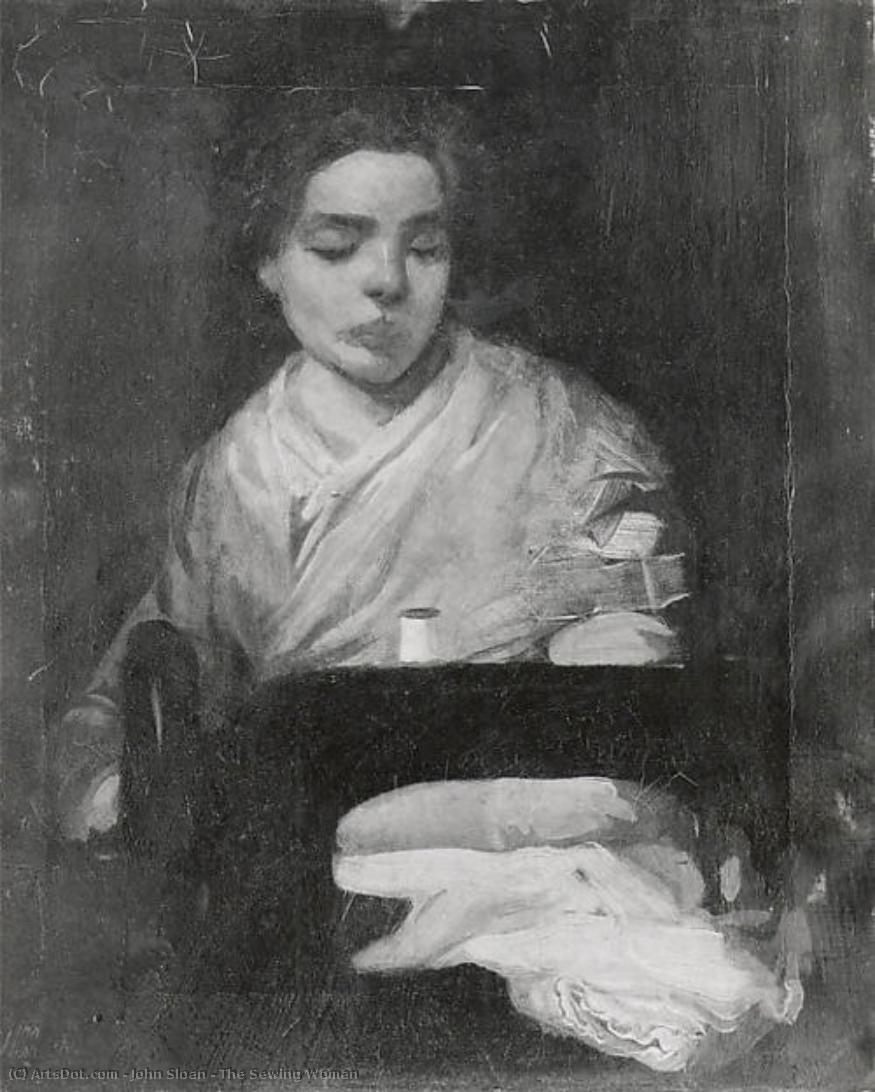 The Sewing Woman — John French Sloan