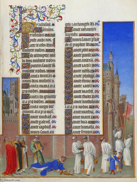 The Procession Of Saint Gregory — Limbourg Brothers